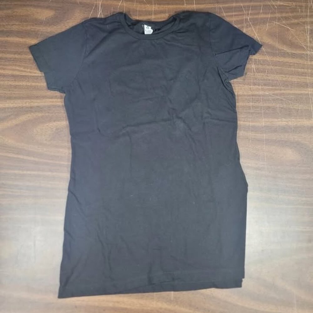 Children's Alstyle Black T-Shirt, Size Junior Small